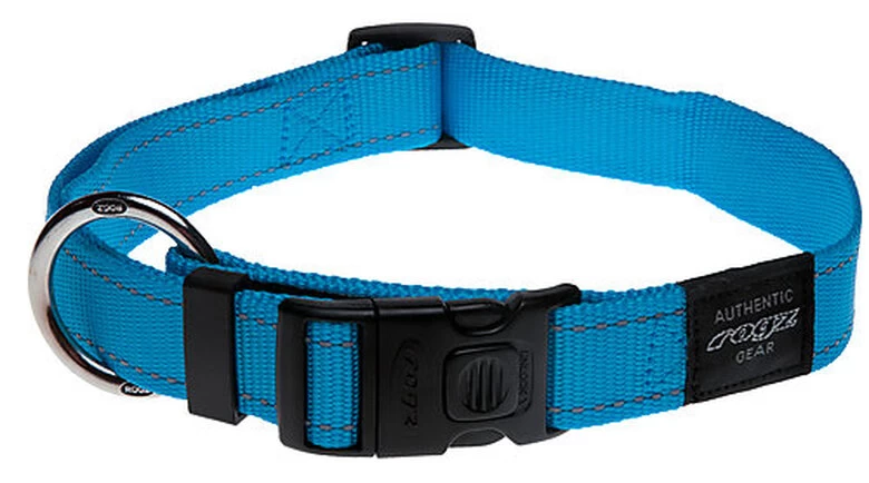 Rogz - Collier Utility Turquoise Pour Chiens - 43/70x2,5cm 1 Rogz - Collier Utility Turquoise Pour Chiens - 43/70x2,5cm