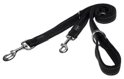 Rogz - Laisse Utility Multiple Noir Pour Chiens - 180x2,5cm