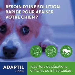 Adaptil - Bouchées Moelleuses D'Appaisement Adaptil Chew Pour Chiens - X30 7 Adaptil - Bouchées Moelleuses D'Appaisement Adaptil Chew Pour Chiens - X30 -Fournitures Pour Chiens 75215