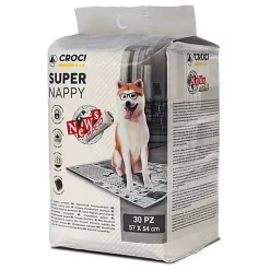 Meilleures ventes 10 Croci - Tapis Hygiénique Super Nappy New Paper Pour Chiens - 57x54cm
