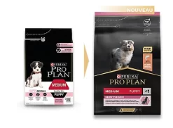 Pro Plan - Croquettes OPTIDERMA Medium Sensitive Skin Saumon Pour Chiot - 3Kg -Fournitures Pour Chiens 75315