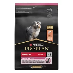 Pro Plan - Croquettes OPTIDERMA Medium Sensitive Skin Saumon Pour Chiot - 3Kg