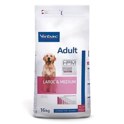 Virbac - Croquettes Veterinary HPM Adult Large & Medium Dog Pour Chiens - 16Kg