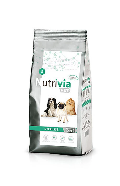 Nutrivia Vet - Croquettes Stérilisé Pour Chien De Petites Races - 3Kg 1 Nutrivia Vet - Croquettes Stérilisé Pour Chien De Petites Races - 3Kg
