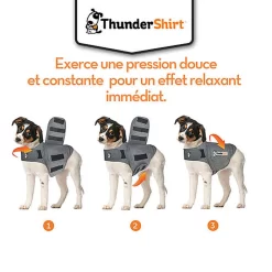 Thundershirt - Gilet Relaxant Bien Etre Pour Chiens - XS -Fournitures Pour Chiens 76174