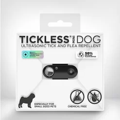 Tickless - Répulsif Antiparasitaire Mini Dog Ultrason Rechargeable Pour Chiens - Noir
