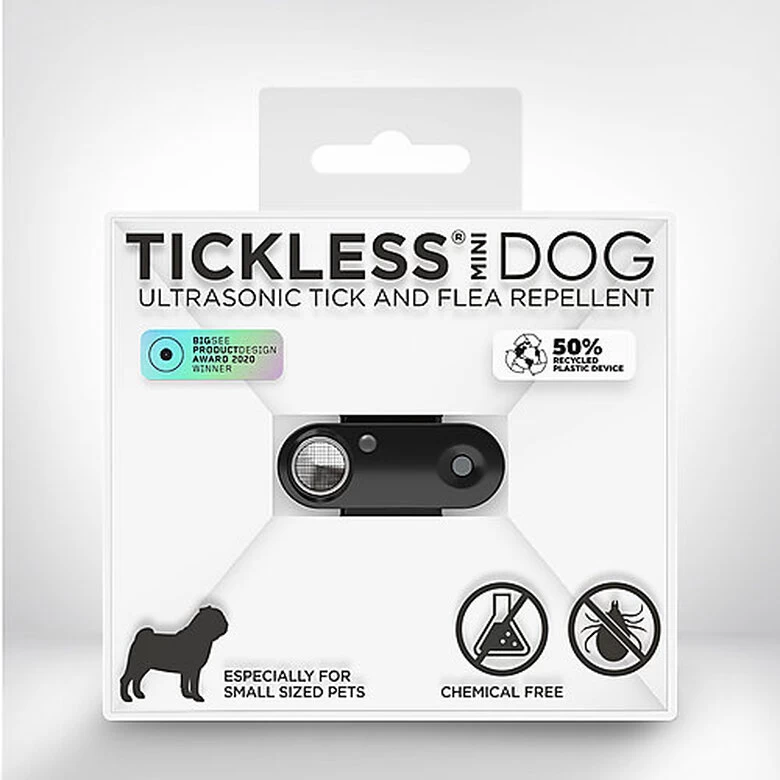 Tickless - Répulsif Antiparasitaire Mini Dog Ultrason Rechargeable Pour Chiens - Noir 1 Tickless - Répulsif Antiparasitaire Mini Dog Ultrason Rechargeable Pour Chiens - Noir