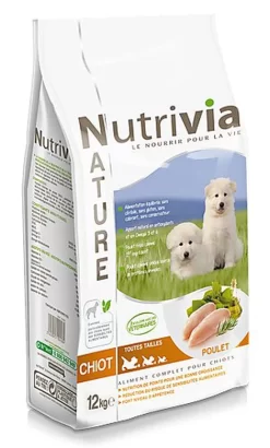 Meilleures ventes 5 Nutrivia Nature - Croquettes Poulet Pour Chiot De Moyenne Et Grande Taille